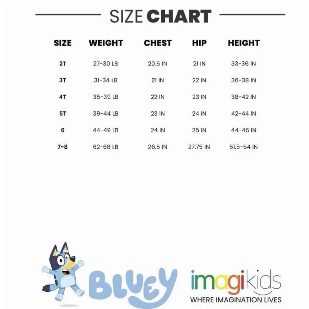 Bluey Little Boys T-Shirt and Jogger French Terry Pants Outfit Set 7-8